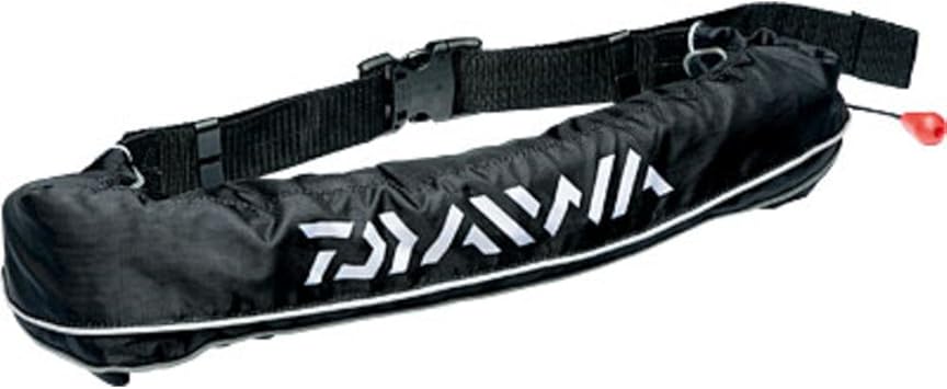 Amazon ダイワ Daiwa ライフジャケット Df 23 ウエストタイプ手動 自動膨張式 ブラック フリー ウォッシャブル ダイワ Daiwa ライフジャケット フローティングベスト