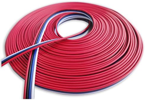Leciel RGB Wire Extension Cable Cord for LED Light Strip 5050 3528 5630,32.8ft 4pin (22AWG 17/0.16TS)