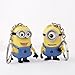 Cute Cartoon Despicable Me 3d Eye Small Minions Anime Doll Rubber Action Figure Classic Kid Toys Key Chains