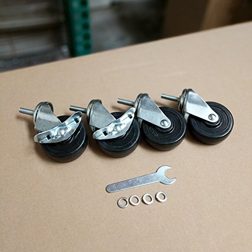 eeZe Rack 3-inch (3") heavy duty Wire Shelving Wheels, NSF CERTIFIED, (Set of 4)
