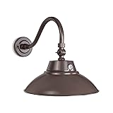 42W/35W/28W LED Brown Gooseneck Barn Light