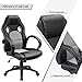 Furmax High Back Office Gaming Chair Computer Desk Chair,Ergonomic Adjustable Racing Chair,Task Swivel Executive Chair with Lumbar Support (Gray)
