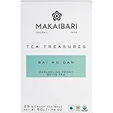 Makaibari Tea Treasures -Makaibari Darjeeling Tea Bai Mu Dan Darjeeling Peony White Tea, 25 tea bags