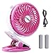 BLUBOON Clip on Fan Battery Operated Fan Portable for Baby Stroller 5 inches USB or Battery Powered