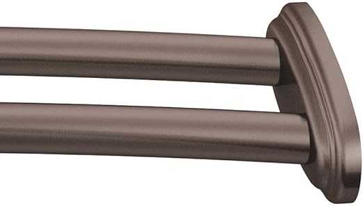 Moen Dn2141owb 60 Inch Adjustable Stainless Steel Double Curved