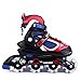 MammyGol Adjustable Inline Skates for Kids with Light up Wheels,Fun Flashing Beginner Roller Skates for Boys and Girls Size 1-4