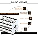 60PCS Refrigerator Magnets - Round Crafts Magnets for Whiteboard and Office, Dry Erase Board pins, Small Fridge Magnets by BRYUBR(Φ10X3mm)