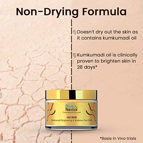 Blue Nectar Kumkumadi Oil Face Exfoliator Moisturizing Ayurvedic Face