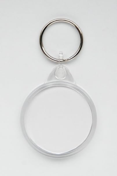 Round Keyring - blank for Photos / Logo / Artwork 38mm: Amazon.co.uk ...