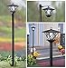Collections Etc Solar 5 Ft Lantern Lamp Post Stake Light, Black
