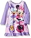 Disney Girls' Toddler Nightgown, Minnie Mouse-Purple, 4T