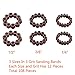 Paxcoo 120Pcs Drum Sanders Set Including 108 Pcs Sanding Bands and 12 Pcs Drum Mandrels