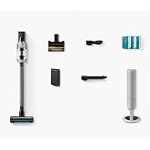 Samsung Bespoke AI Jet Lite Cordless Stick Vacuum with All-in-One Clean Station, 280AW Suction, Long Battery Life, Anti-Tangel Pet Tool, 2025, Pebble Gray, VS80F28DMP/AA (Renewed)