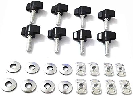 Hard Top Quick Removal Fastener Thumb Screw &amp; Nut Kit for Jeep Wrangler YJ TJ JK JKU Sports Sahara Freedom Rubicon X &amp; Unlimited X 2/4 door 1995-2016