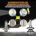 JamieWIN H4 Led Headlight Bulbs 12000LM 100W with 4 Sides CSP Chips All in One 9003 High/Low Beam 3000K Yellow/6000K Cool White/8000K Blue Car Truck Motorcycle Lamp Replacement