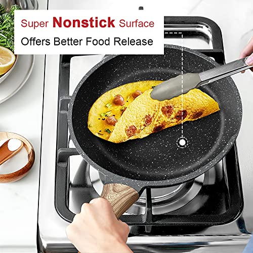 Caannasweis Nonstick Pan Granite Stone Frying Pan Best Non Stick