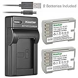 Kastar Battery (X2) & Slim USB Charger for Olympus BLM-5, PS-BLM5 and Olympus C-8080, C-7070, C-5060, E1, E3, E5, E300, E330, E500, E510, E520 Digital Camera