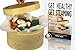 Bamboo Steamer by BambooMasters 100% Eco friendly 10 inch 3 piece steamer