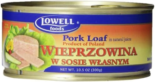 Lowell Foods Wieprzowina with Sosie Wlasnym Pork Loaf in Natural Juices, 10.5 -Oz (Pack of 6)
