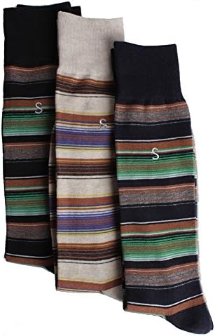 Soxmile Men's Big Size Business Casual Socks 3 Packs