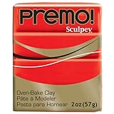 Premo Sculpey Polymer Clay 2 Ounces-Cadmium Red