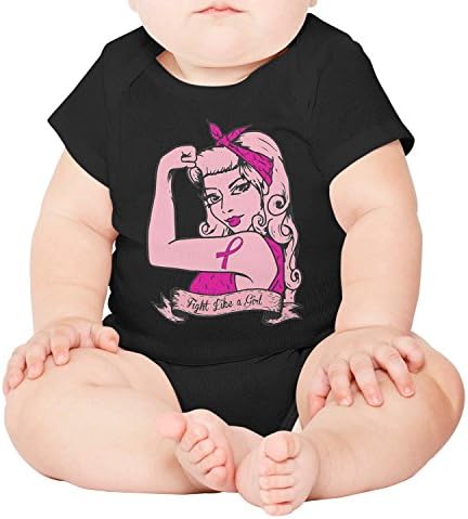 Xanx Smon Baby Onesies Bodysuit Care for Breast Cancer Woman Organic Clothes