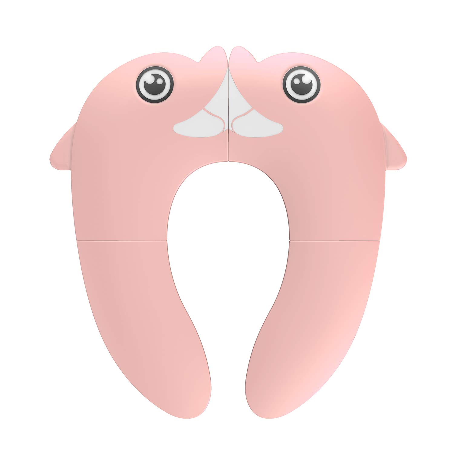 Travel Potty Seat For Toddler,Portable Folding Travel Potty Training Toilet Seat Cover For Toddlers Baby Boys Girls,Non-Slip No Falling,Fits Round & Oval Most Toilets, Includes Free Travel Bag