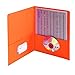 Smead Two-Pocket Heavyweight Folder, Paper Folders with Pockets, Letter Size, Orange, 25 per Box (87858)
