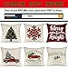 AENEY Farmhouse Christmas Plaid Pillow Cover 18x18 inch for Christmas Decor Black and Red Buffalo Check Throw Pillow Merry and Bright Christmas Decorations Throw Pillow Cover