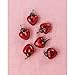 Luna Bazaar Mini Mercury Glass Heart Ornaments (1 to 1.5-Inch, Red, Cora Design, Set of 6) - Great Gift Idea, Vintage-Style Decorations for Christmas, Special Occasions, Home Decor and Parties