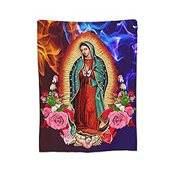Our Lady of Guadalupe Virgin Mary Throw Blanket