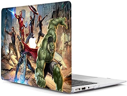 Hard Case for MacBook 12 inch Retina Model A1534 - AJYX Super Hero Wars Design Plastic Hard Protective Shell Cover - R117 Avengers