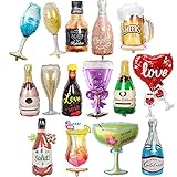Bixzegg 15PCS Aluminum Foil Helium Mylar Beer