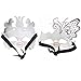 Gold/Black Butterfly Women Mask & Silver Roman Warrior Men Mask Venetian Couple Masks For Masquerade/Party/Ball Prom/Mardi Gras/Wedding/Wall Decoration(elastic band）