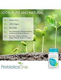 Probiotics - Soporte diario para perlas de liberación de tiempo fácil de tragar – Complemento probiótico nominal #1 – equilibrio perfecto de colas y CFU – Uso único por día – 100% vegano y sin pegamento