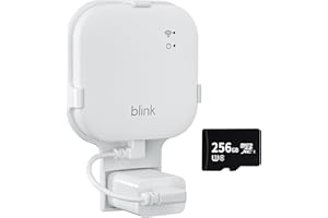GRESUR 256GB Blink MicroSD Card & Outlet Wall Mount for Blink Sync Module XR, Large-Capacity Storage,Easy to Install for All-New Blink Outdoor Indoor Security Camera (Sync Module XR is NOT Included),1Pack