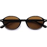 SOJOS Retro Oval Round Polarized Sunglasses Womens Mens, Small Chic Vintage Trendy Sunnies SJ2611