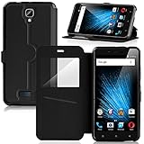 IVSO BLU Vivo XL 2 Case - [View Window] [Stand View] [Full Range Protection] Ultra-thin Super Magic Folio Stand Case for BLU Vivo XL 2 / BLU Vivo XL2 Phone(Black)