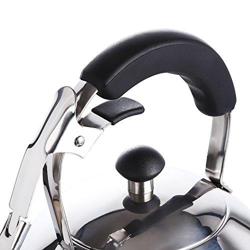 image for Hiware Good Whistling Tea Kettle for Stovetop with Layered Capsule Bot