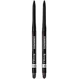 Rimmel London exaggerate auto waterproof eye definer in blackest black, 2 Count