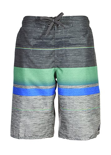 Laguna Boys Gnarly Striped Swim Trunk Grey/Green