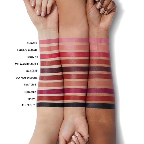 E.L.F. O FACE SATIN LIPSTICK, RICHLY PIGMENTED, NOURISHING & LONG-LASTING CREAMY LIPSTICK, INFUSED WITH JOJOBA, VEGAN & CRUELTY-FREE, SMOLDER