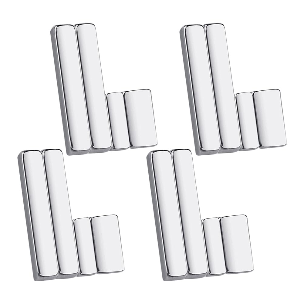 FRCOLOR Cat Eye Nail Magnets 4 Sets Multifunctional Magnetic Nail Art Tools for Professional Manicure Creativity and Unique Cat Eye Effect