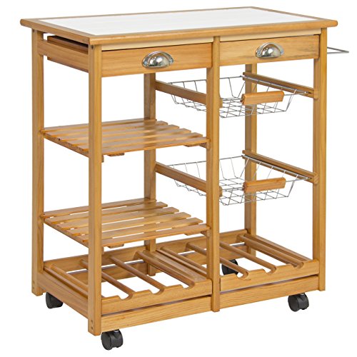 Rolling Wooden Kitchen Island Storage Ut Buy Online In Singapore At Desertcart