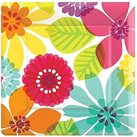 Amscanday In Paradise Party Dessert Plates 7 8 Ct