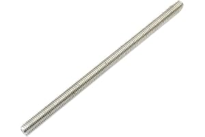 Beduan Stainless Steel 1/4" Thread Fully Threaded Rod 12" Length Long Threaded Screw (1/4"-20)