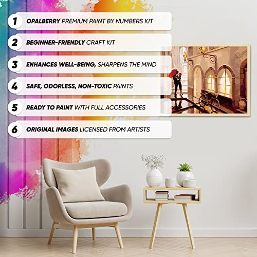 Opalberry Paint by Numbers for Adults 16x20" WrinkleFree Rolled