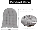 DKIEI Thicken Hanging Basket Chair Cushion 80x120cm Light Grey view 5