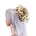SWACC Short Messy Curly Dish Hair Bun Extension Easy Stretch hair Combs Clip in Ponytail Extension Scrunchie Chignon Tray Ponytail Hairpieces (Blonde Mixed-27T613#)thumb 3