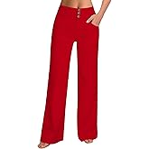 roswear Women's Wide Leg Jeans Casual High Waisted Stretch Baggy Loose Denim Pants